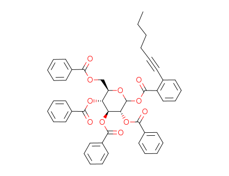 2,3,4,6-Tetra-O-benzoyl-D-glucopyranosyl ortho-hexynylbenzoate
