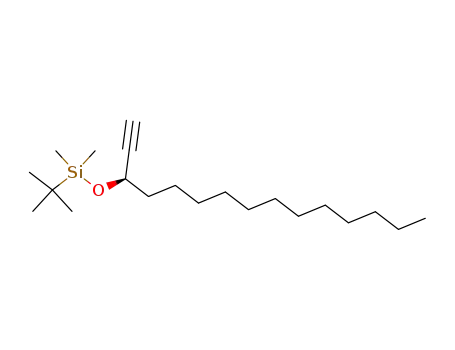 Molecular Structure of 488808-17-9 (Silane, (1,1-dimethylethyl)[[(1R)-1-ethynyltridecyl]oxy]dimethyl-)