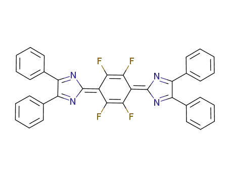 3,6-bis(4,5-diphenyl-2H-imidazolyl-2-ylidene)-1,2,4,5-tetrafluorocyclohexa-1,4-diene