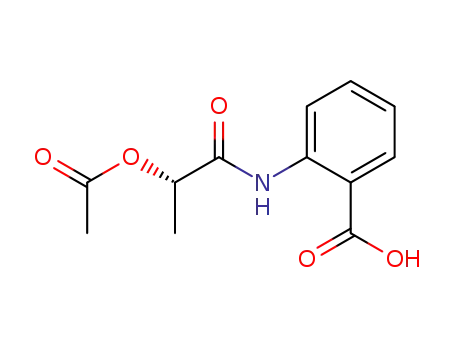 Molecular Structure of 633305-67-6 (Benzoic acid, 2-[[(2S)-2-(acetyloxy)-1-oxopropyl]amino]-)