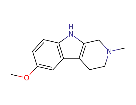 Molecular Structure of 6582-80-5 (1,2,3,4-Tetrahydro-2-methyl-6-methoxy-β-carboline)