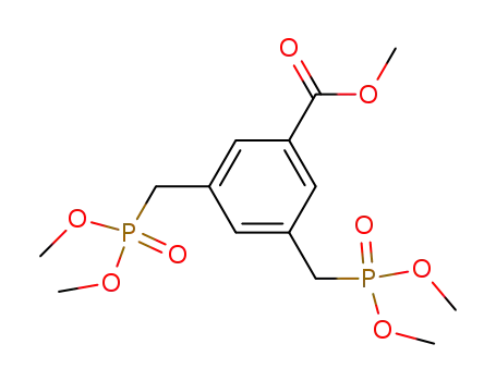 Molecular Structure of 223449-25-0 (5-methoxycarbonyl-m-xylylene bisphosphonic acid tetramethyl ester)