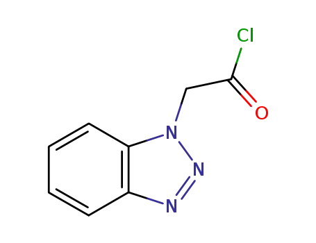 Molecular Structure of 158502-20-6 (1-benzotriazoleacetyl chloride)