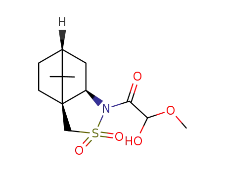 (3aS,6R,7aR)-hexahydro-1-<(ζ)-(hydroxy)(methoxy)acetyl>-8,8-dimethyl-3H-3a,6-methano-2,1-benzisothiazole 2,2-dioxide