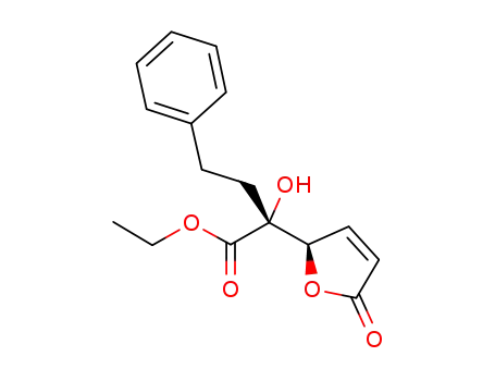 Molecular Structure of 1140920-60-0 ((R,R)-ethyl 2-hydroxy-2-(5-oxo-2,5-dihydrofuran-2-yl)-4-phenylbutanoate)
