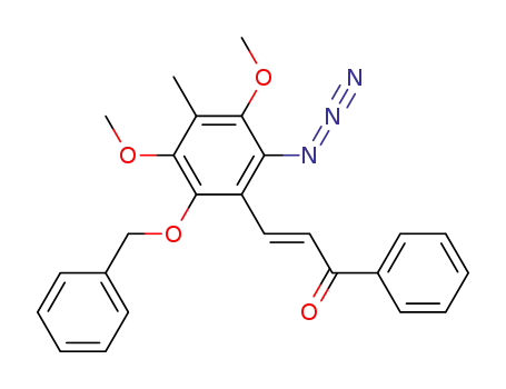 (E)-3-(2-Azido-6-benzyloxy-3,5-dimethoxy-4-methyl-phenyl)-1-phenyl-propenone