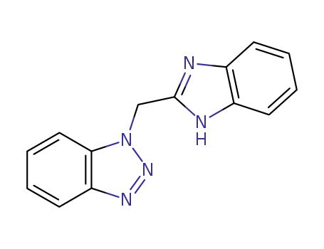 Molecular Structure of 5823-54-1 (2-(benzotriazol-1-ylmethyl)benzimidazole)