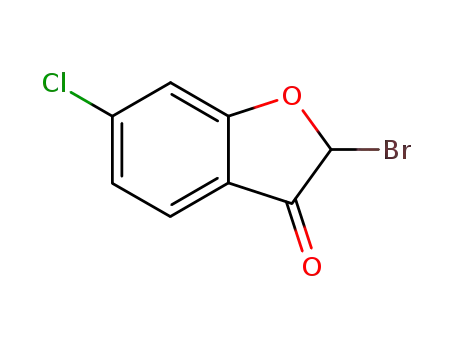 Molecular Structure of 857062-41-0 (3(2H)-Benzofuranone, 2-bromo-6-chloro-)