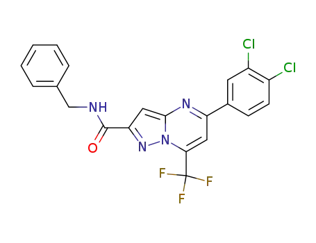 5-(3,4-dichloro-phenyl)-7-trifluoromethyl-pyrazolo[1,5-a]pyrimidine-2-carboxylic acid benzylamide