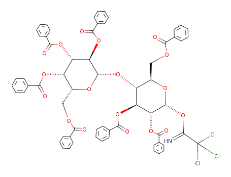 2,3,4,6-tetra-O-benzoyl-β-D-galactopyranosyl-(1->4)-2,3,6-tri-O-benzoyl-α-D-glucopyranosyl trichloroacetimidate