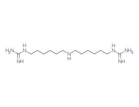 Molecular Structure of 13516-25-1 (1,1’-(azanediylbis(hexane-6,1-diyl))diguanidine)