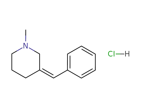 Piperidine, 1-methyl-3-(phenylmethylene)-, hydrochloride, (Z)-