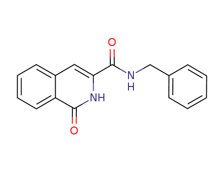 Molecular Structure of 1090010-40-4 (N-benzyl-1-oxo-1,2-dihydroisoquinoline-3-carboxamide)