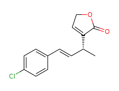 (-)-(R)-(E)-3-(4-(4-chlorophenyl)but-3-en-2-yl)furan-2(5H)-one