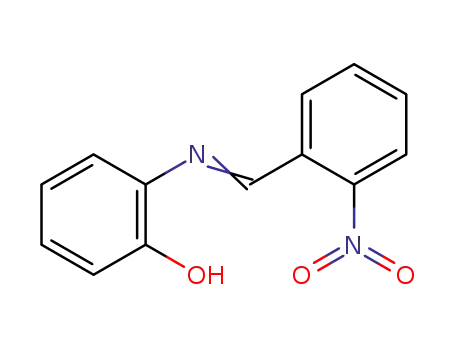 Molecular Structure of 5348-24-3 (2-{[(E)-(2-nitrophenyl)methylidene]amino}phenol)