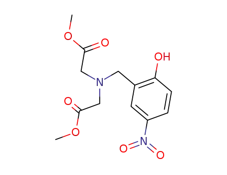 Molecular Structure of 110998-31-7 ((2-hydroxy-5-nitro-benzylimino)-di-acetic acid dimethyl ester)