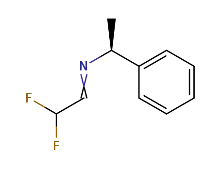 Molecular Structure of 161754-60-5 ((S)-N-(2,2-DIFLUOROETHYLIDENE)-1-PHENYLETHYLAMINE)