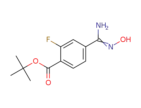 tert-butyl 4-amino(hydroxyimino)methyl-2-fluorobenzoate