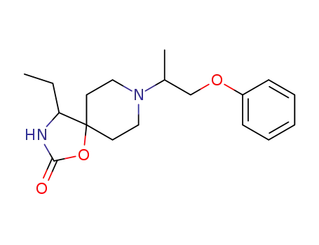 4-ethyl-8-(1-methyl-2-phenoxy-ethyl)-1-oxa-3,8-diaza-spiro[4.5]decan-2-one