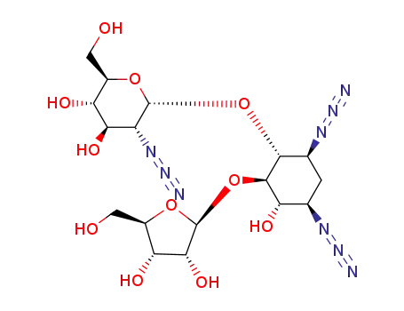 (2R,3S,4R,5R,6S)-5-Azido-6-[(1R,2R,3S,4R,6S)-4,6-diazido-2-((2S,3R,4S,5R)-3,4-dihydroxy-5-hydroxymethyl-tetrahydro-furan-2-yloxy)-3-hydroxy-cyclohexyloxy]-2-hydroxymethyl-tetrahydro-pyran-3,4-diol