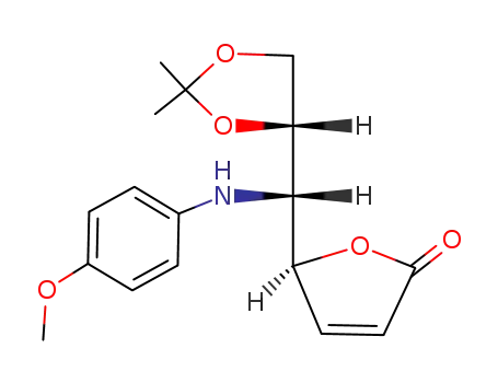 (S)-5-[(S)-((S)-2,2-Dimethyl-[1,3]dioxolan-4-yl)-(4-methoxy-phenylamino)-methyl]-5H-furan-2-one