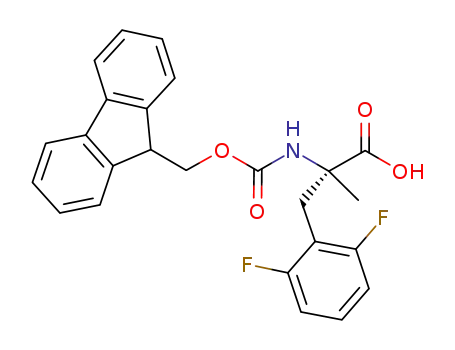 Molecular Structure of 1223105-51-8 (FMoc-α-Me-Phe(2,6-DiF)-OH)