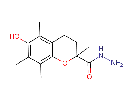 Molecular Structure of 223723-47-5 (3,4-dihydro-6-hydroxy-2,5,7,8-tetramethyl-2H-benzopyran-2-carbohydrazide)