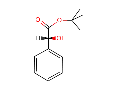 Molecular Structure of 89015-28-1 (Benzeneacetic acid, a-hydroxy-, 1,1-dimethylethyl ester, (R)-)