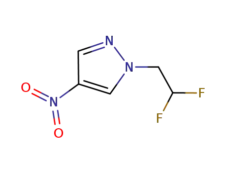 Molecular Structure of 1006442-51-8 (1-(2,2-difluoroethyl)-4-nitro-1H-pyrazole)