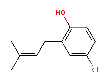 Phenol, 4-chloro-2-(3-methyl-2-butenyl)-