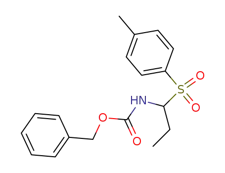 benzyl N-<1-((p-methylphenyl)sulfonyl)propyl>carbamate