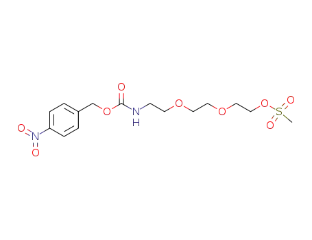 methanesulfonic acid 2-{2-[2-(4-nitro-benzyloxycarbonylamino)ethoxy]ethoxy}ethyl ester
