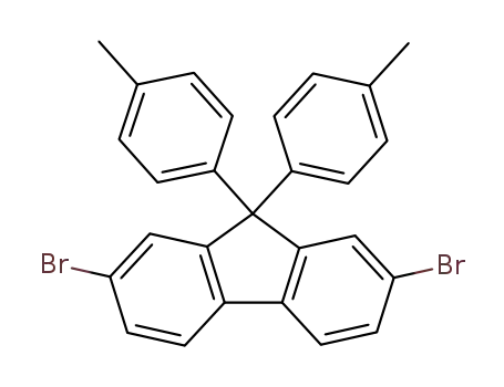 Molecular Structure of 357645-37-5 (2,7-Dibromo-9,9-bis(4-methylphenyl)-9H-fluorene)