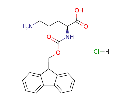 Molecular Structure of 201046-57-3 (L(+)-FMOC-ORNITHINE HCL)