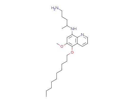 Molecular Structure of 81359-11-7 (N<sup>4</sup>-(5-Decyloxy-6-methoxy-quinolin-8-yl)-pentane-1,4-diamine)