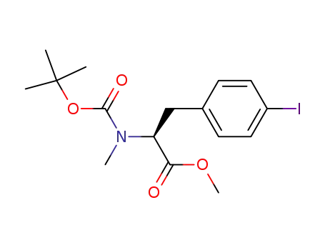 L-Phenylalanine, N-[(1,1-dimethylethoxy)carbonyl]-4-iodo-N-methyl-,
methyl ester
