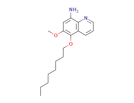 Molecular Structure of 81359-04-8 (8-amino-6-methoxy-5-(n-octoxy)quinoline)