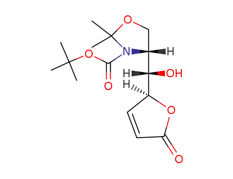 (R)-4-[(S)-Hydroxy-((S)-5-oxo-2,5-dihydro-furan-2-yl)-methyl]-2,2-dimethyl-oxazolidine-3-carboxylic acid tert-butyl ester
