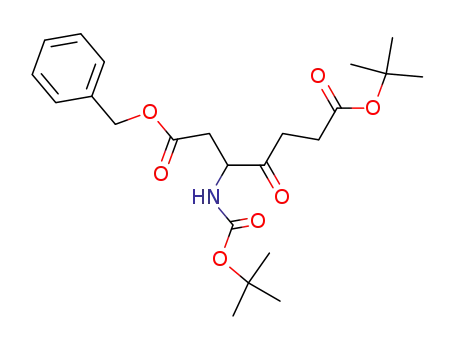 benzyl (3R/S)-6-(tert-butoxycarbonyl)-3-[N-(tert-butoxycarbonyl)amino]-4-oxo-hexanoate