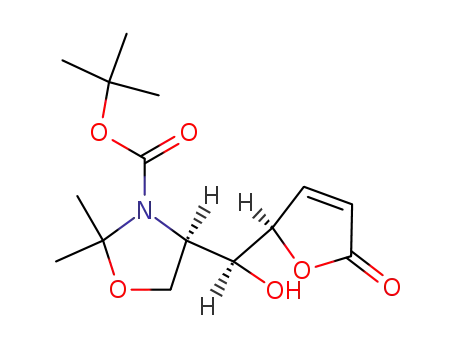 (R)-4-[(S)-Hydroxy-((R)-5-oxo-2,5-dihydro-furan-2-yl)-methyl]-2,2-dimethyl-oxazolidine-3-carboxylic acid tert-butyl ester