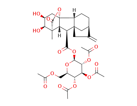 ent-2α,3α,10β-trihydroxy-20-norgibberell-16-ene-7,19-dioic acid-19,10-lactone-7-O-β-D-(2',3',4',6'-tetra-O-acetyl)glucopyranosyl ester