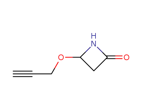 Molecular Structure of 69894-51-5 (4-(prop-2-yn-1-yloxy)azetidin-2-one)