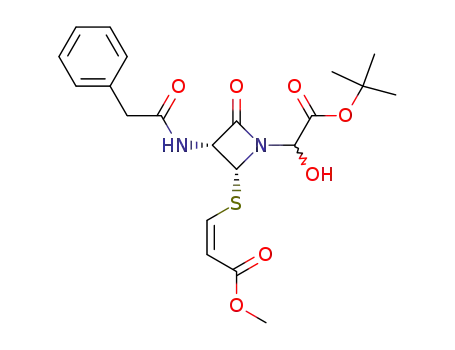 (Z)-3-[(2R,3R)-1-(tert-Butoxycarbonyl-hydroxy-methyl)-4-oxo-3-phenylacetylamino-azetidin-2-ylsulfanyl]-acrylic acid methyl ester