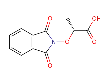 Molecular Structure of 310404-43-4 (Propanoic acid, 2-[(1,3-dihydro-1,3-dioxo-2H-isoindol-2-yl)oxy]-, (2R)-)