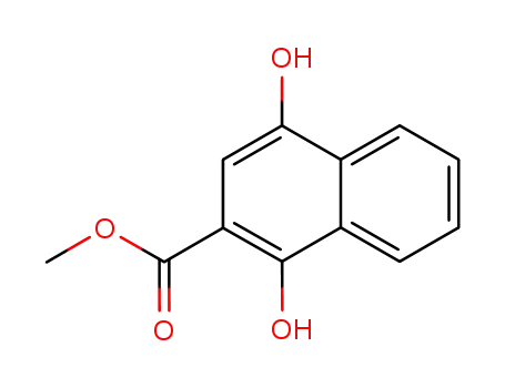 Molecular Structure of 77060-74-3 (Methyl 1,4-dihydroxy-2-naphthoate)