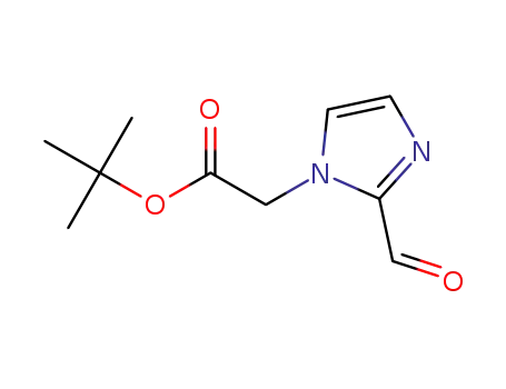 Molecular Structure of 1226869-60-8 (tert-butyl 2-(2-formyl-1H-imidazol-1-yl)acetate)