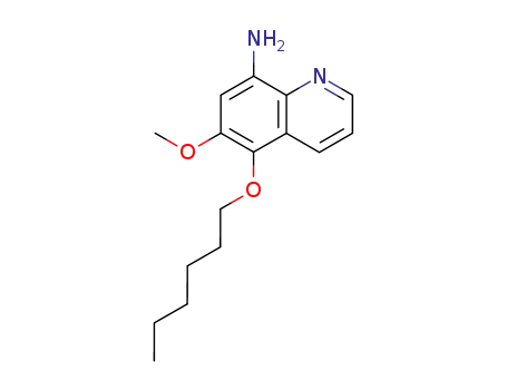 Molecular Structure of 81358-88-5 (8-Amino-5-(n-hexoxy)-6-methoxyquinoline)