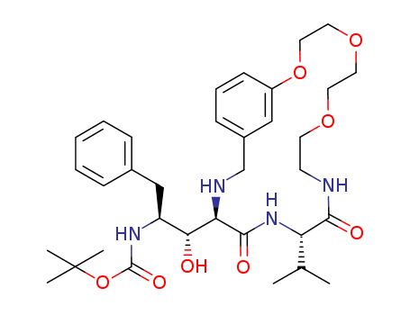 tert-butyl N-[(1R,2S)-1-[(4R,7S)-5,8-dioxo-7-propan-2-yl-12,15,18-trioxa-3,6,9-triazabicyclo[17.3.1]tricosa-1(23),19,21-trien-4-yl]-1-hydroxy-3-phenylpropan-2-yl]carbamate