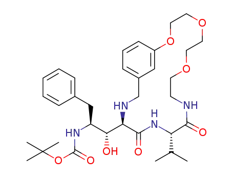 Molecular Structure of 180968-41-6 (1OH-2BocNH-3PhPr [17]Metacyclophane deriv.)