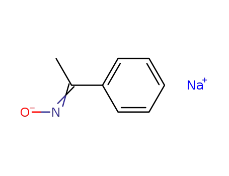 Molecular Structure of 40398-43-4 (Ethanone, 1-phenyl-, oxime, sodium salt)